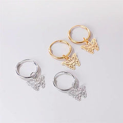 Butterfly Hair Hoops for Braids - Gold & Silver Hair Accessories