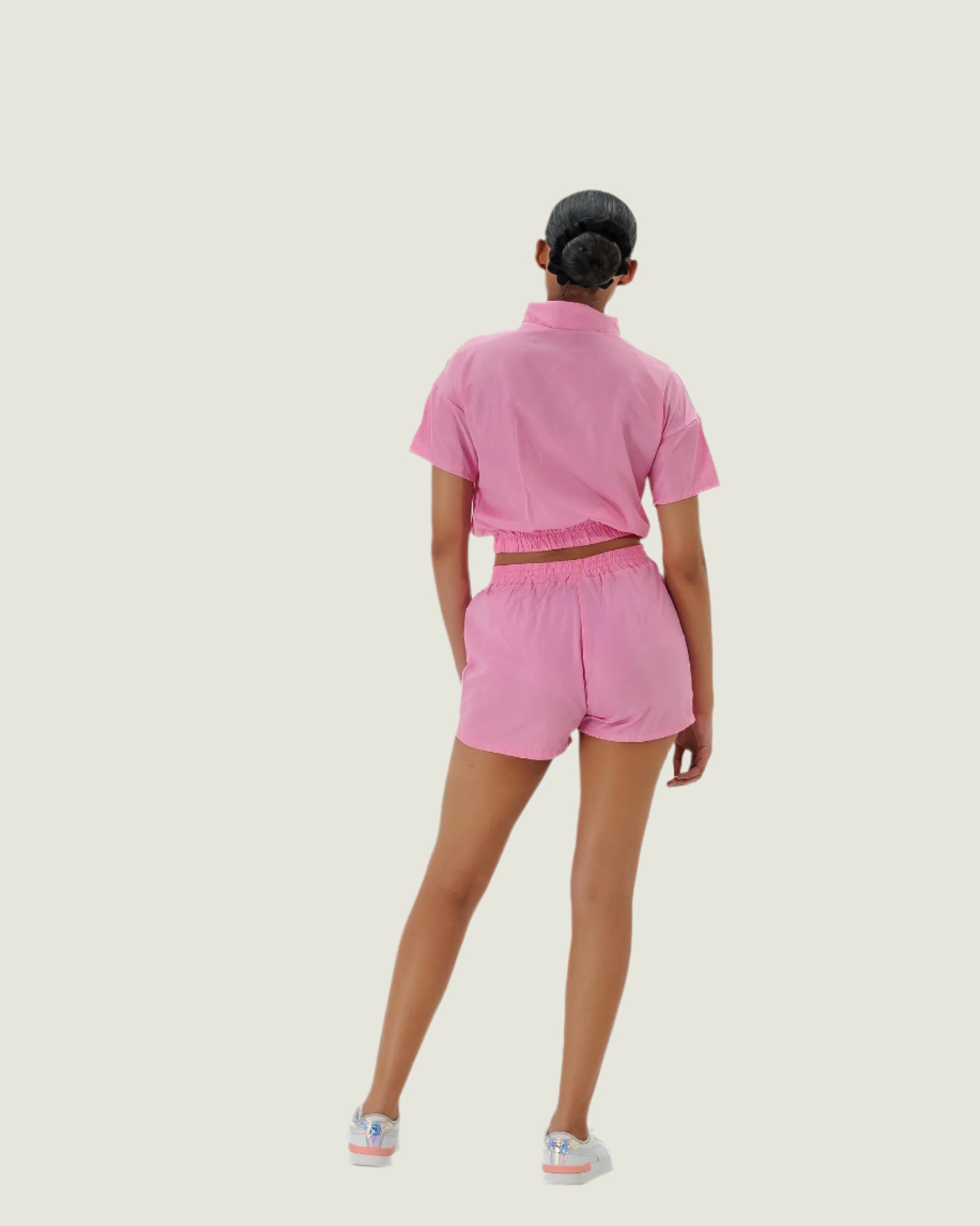 Futuristic Sport Luxe Athleisure Two Piece Set –  Semi Sheer Workout & Streetwear Outfit
