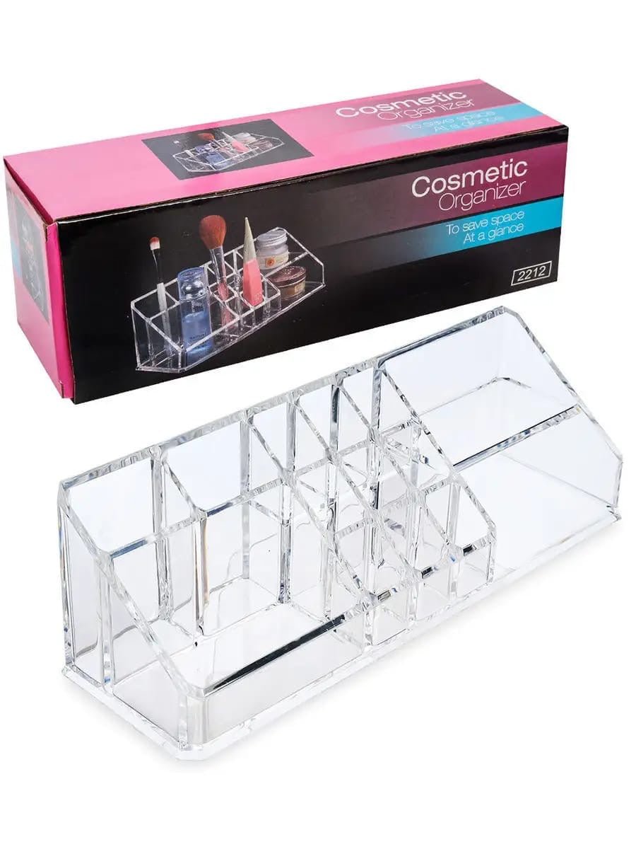 Clear Acrylic Makeup Organizer - Compact & Stylish Cosmetic Storage