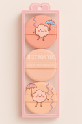 Makeup Puff Set – 3pc Foundation & Powder Sponges - Random Colours