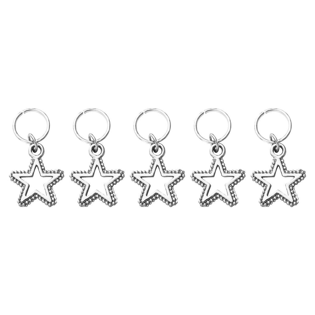 Star-Shaped Metal Charms for Braids - Add Sparkle to Your Hairstyle