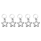 Star-Shaped Metal Charms for Braids - Add Sparkle to Your Hairstyle