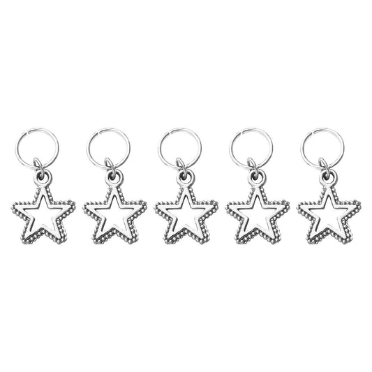 Star-Shaped Metal Charms for Braids - Add Sparkle to Your Hairstyle
