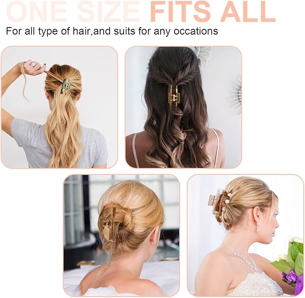 Clear Colour Hair Grip 1pc – Sleek & Functional Hair Accessory