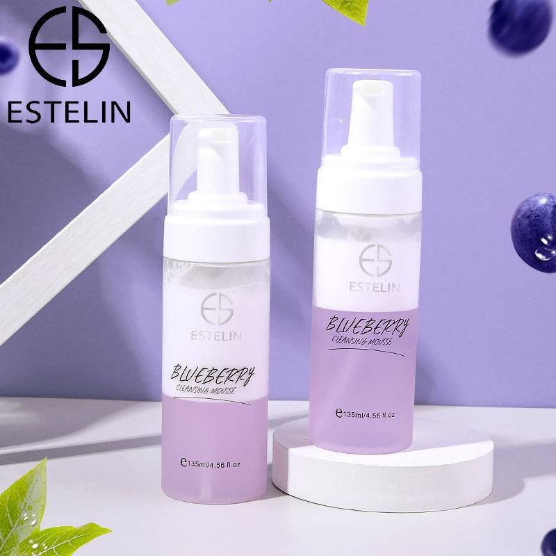 Estelin Blueberry Cleansing Mousse - Gentle & Refreshing Face Cleanser