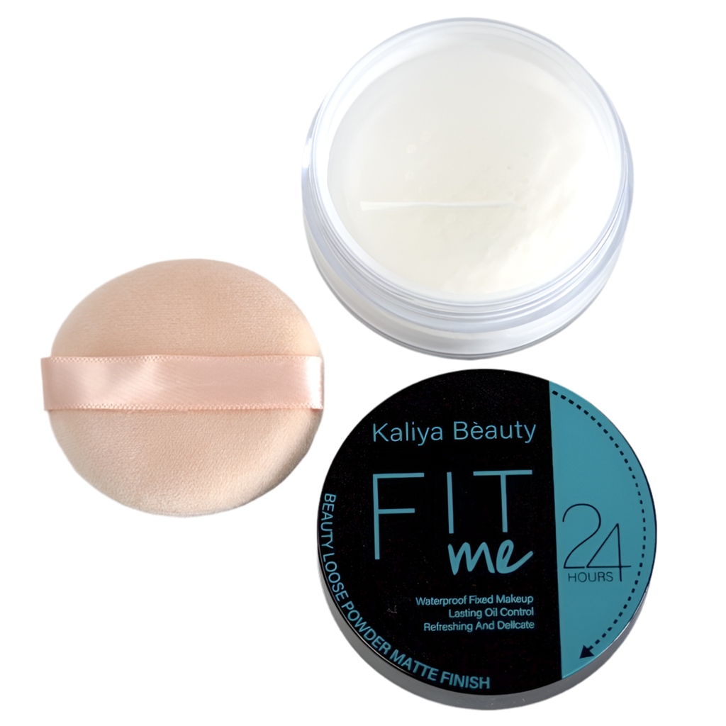 Kaliya Beauty Fit Me Loose Powder – Matte Finish for 24-Hour Perfection