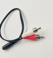 Cable Aux (f) to 2 RCA