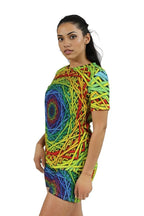 Abstract Graphic Shorts and T-shirt Two Piece Set XD21