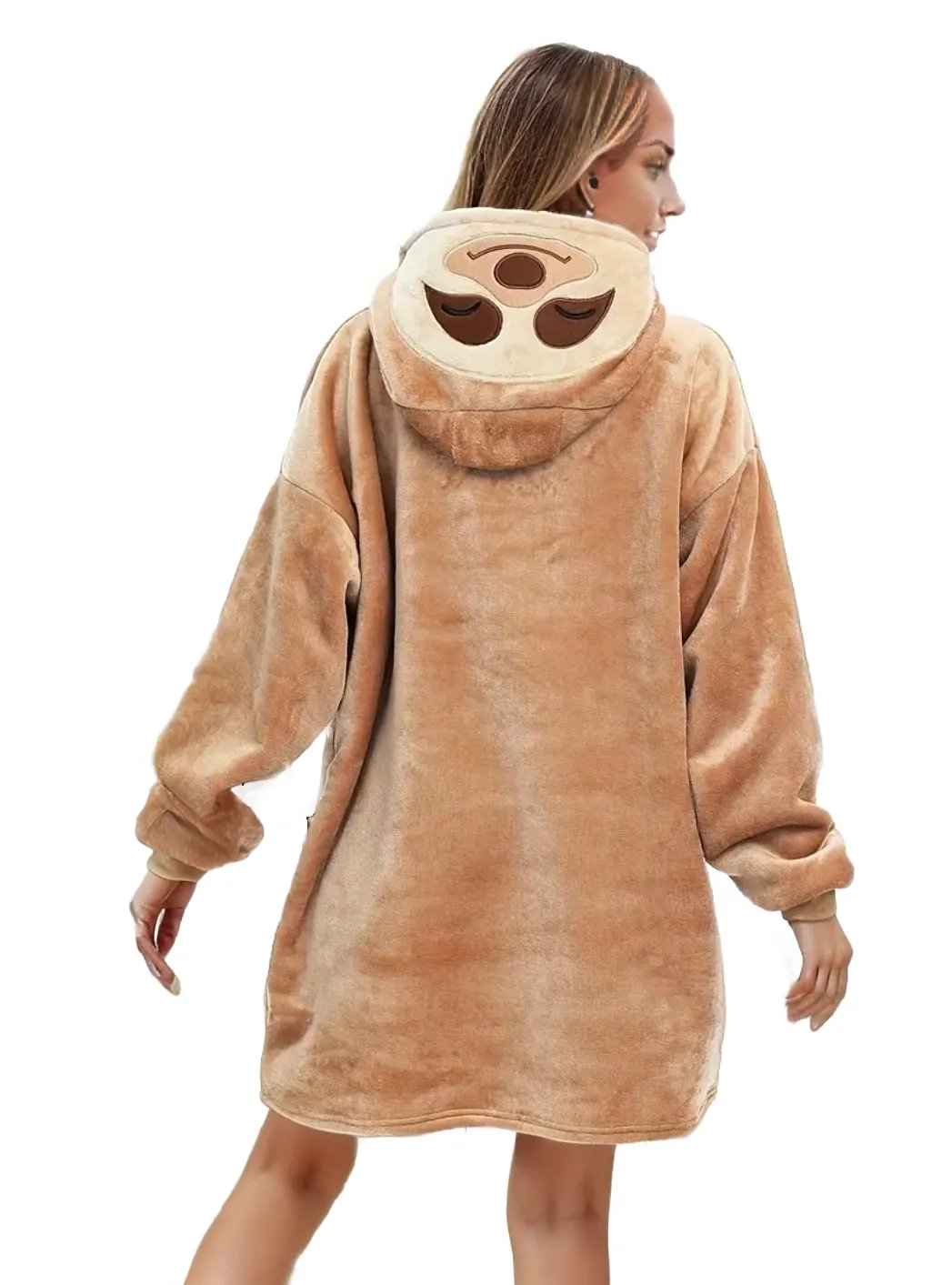 Animal Oversized Hoodie Blanket Pajamas Flannel Sleepwear XD21