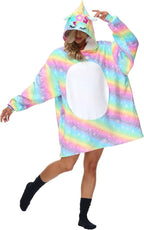 Animal Oversized Hoodie Blanket Pajamas Flannel Sleepwear XD21