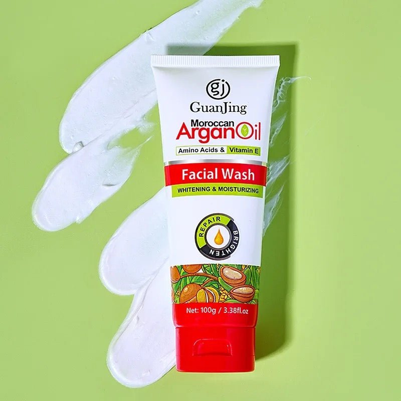 GuanJing Moroccan Argan Oil Facial Wash - Whitening & Moisturizing Cleanser