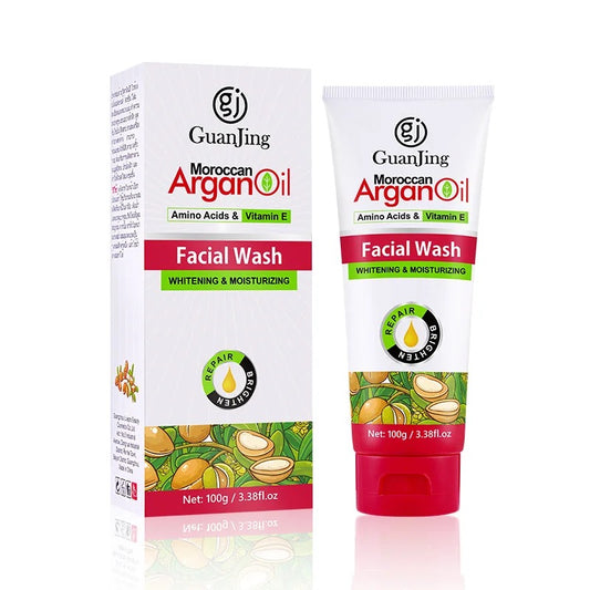 GuanJing Moroccan Argan Oil Facial Wash - Whitening & Moisturizing Cleanser