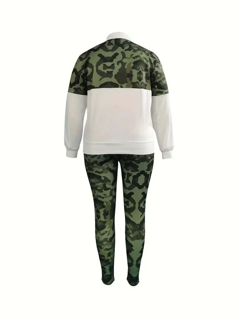 Army Two Toned Tracksuit Gym Set XD21