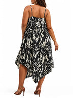 Asymmetrical Spaghetti Strap Loose Dress XD21