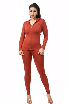 Athleisure 2pc Hooded Tracksuit Set