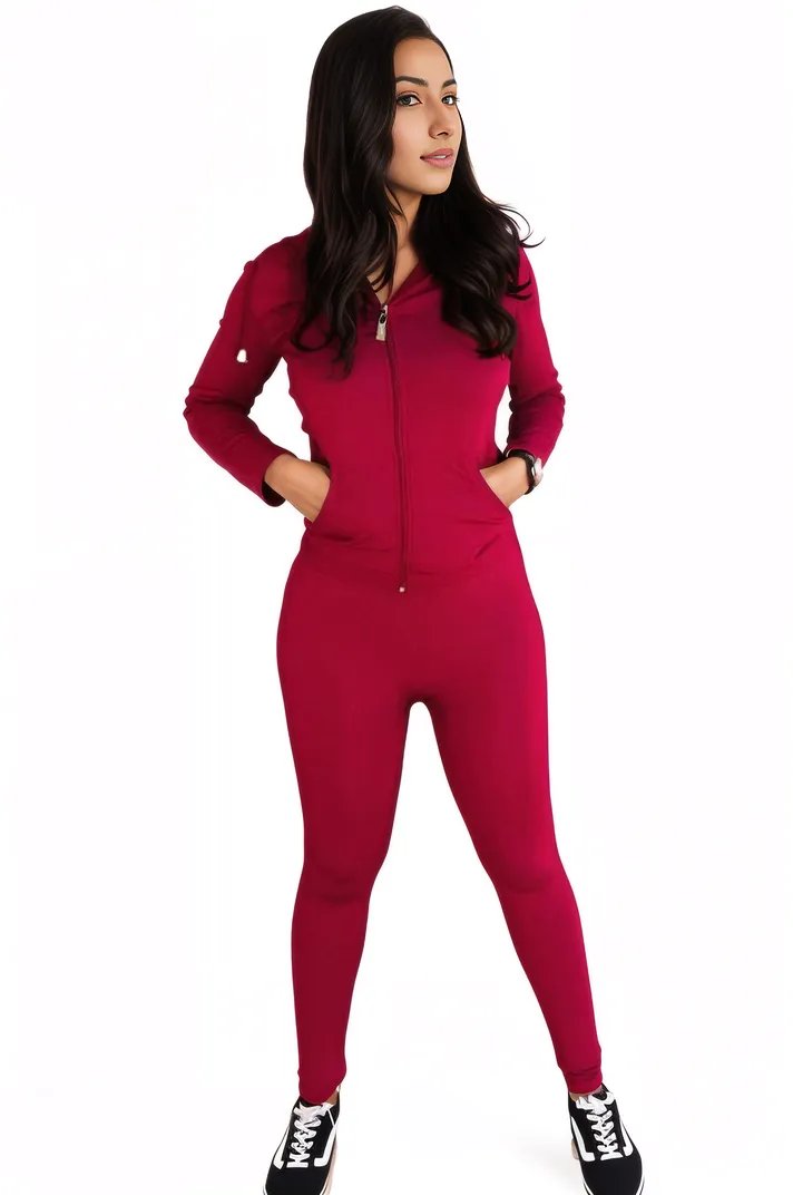 Athleisure 2pc Hooded Tracksuit Set XD21