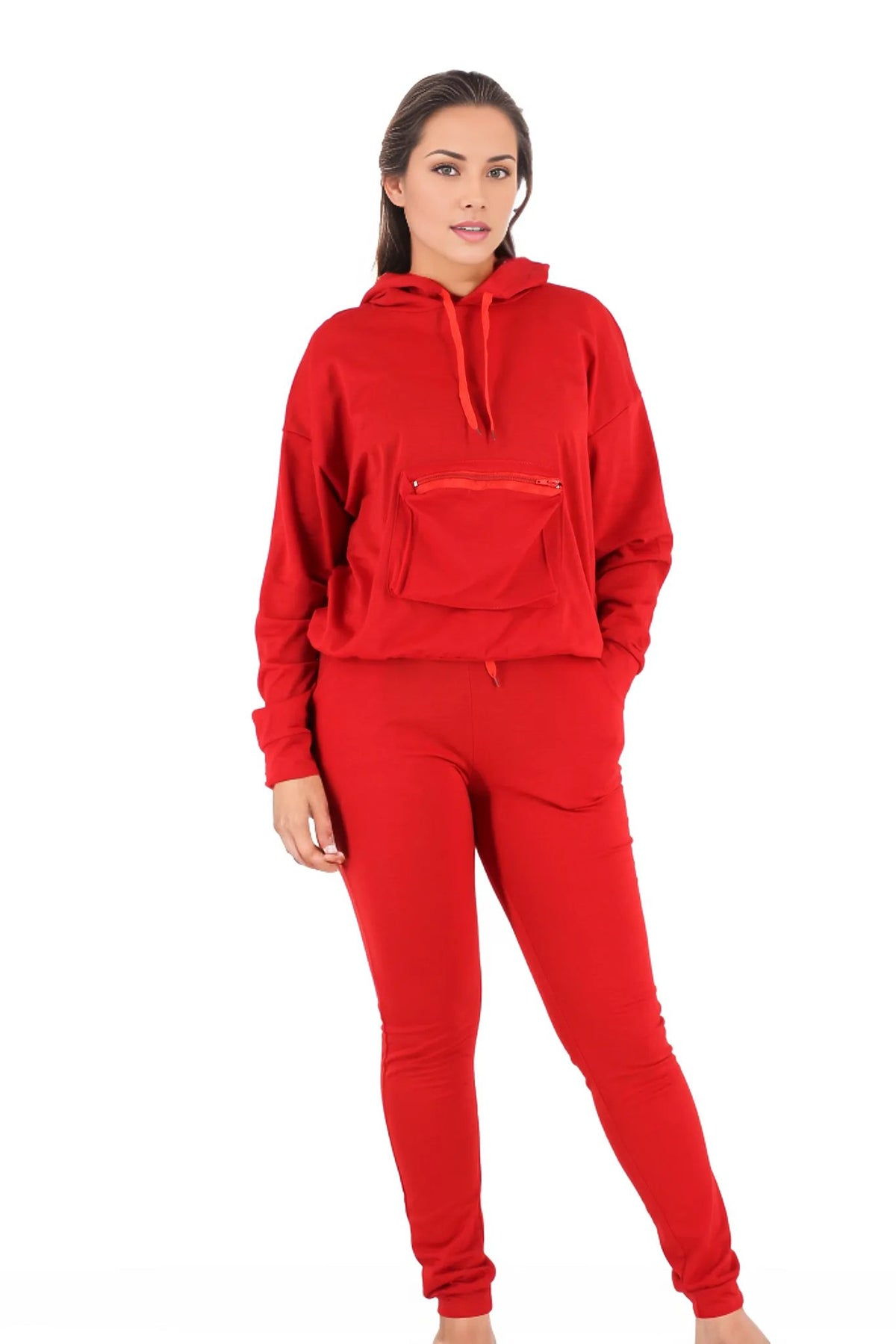 Athleisure 2pc Long Sleeve Hoodie Tracksuit Set XD21