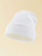 Ribbed Knit Cuffed Beanie