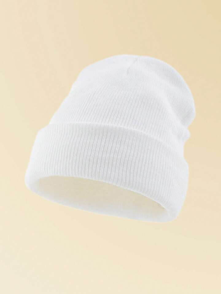 Ribbed Knit Cuffed Beanie