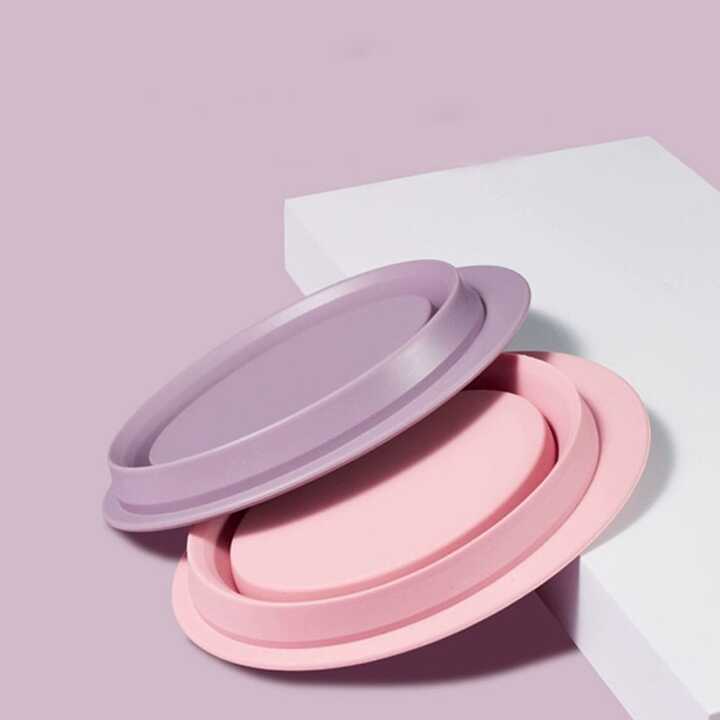 Mini Silicone Facial Cleansing Sponge – Exfoliating & Deep Clean Pad - 1pc Random