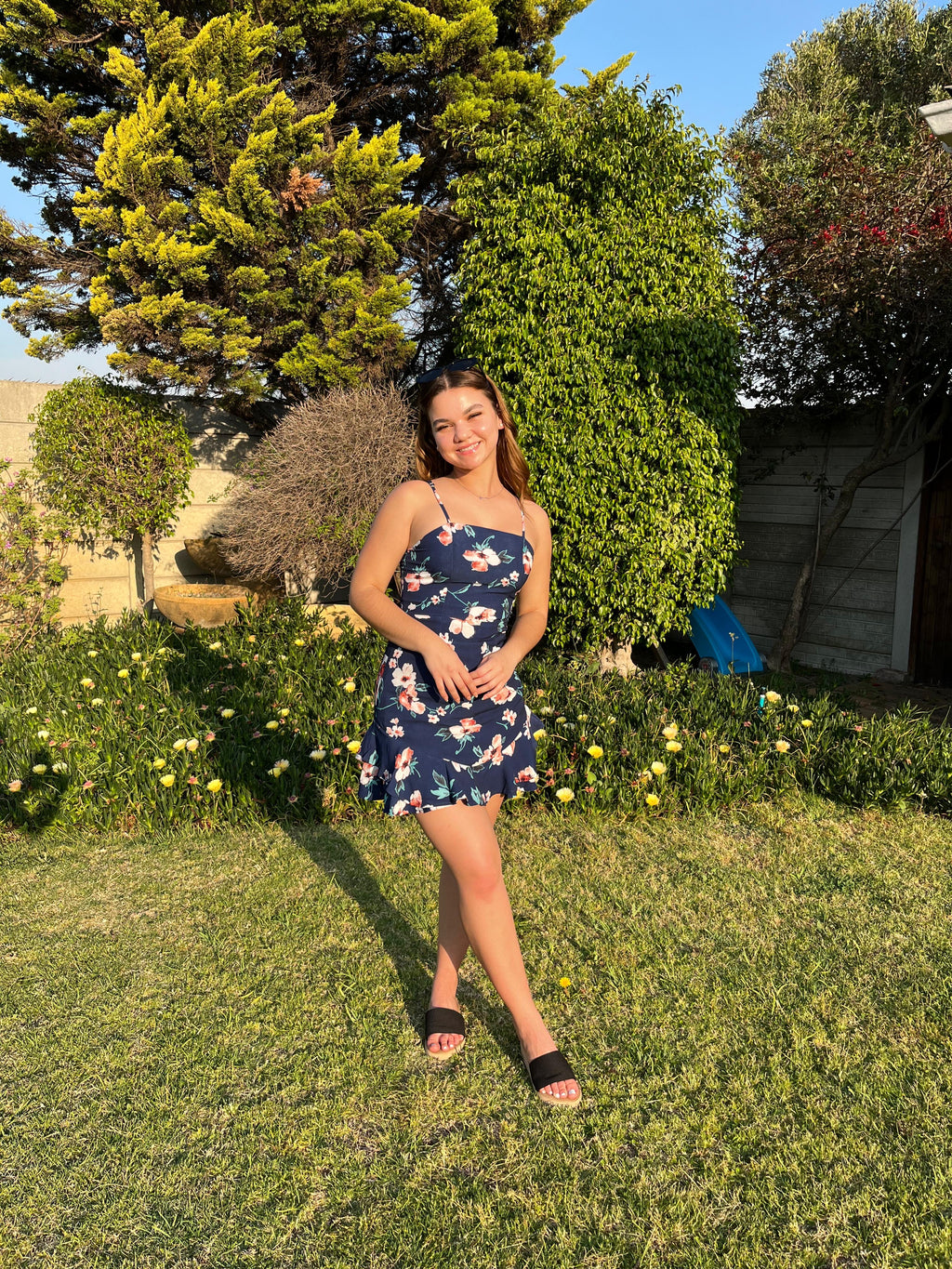 Floral Spaghetti Mini Dress