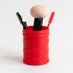 6pc Mini Makeup Brush Set – Travel Beauty Tools in Storage Holder - Random Colour