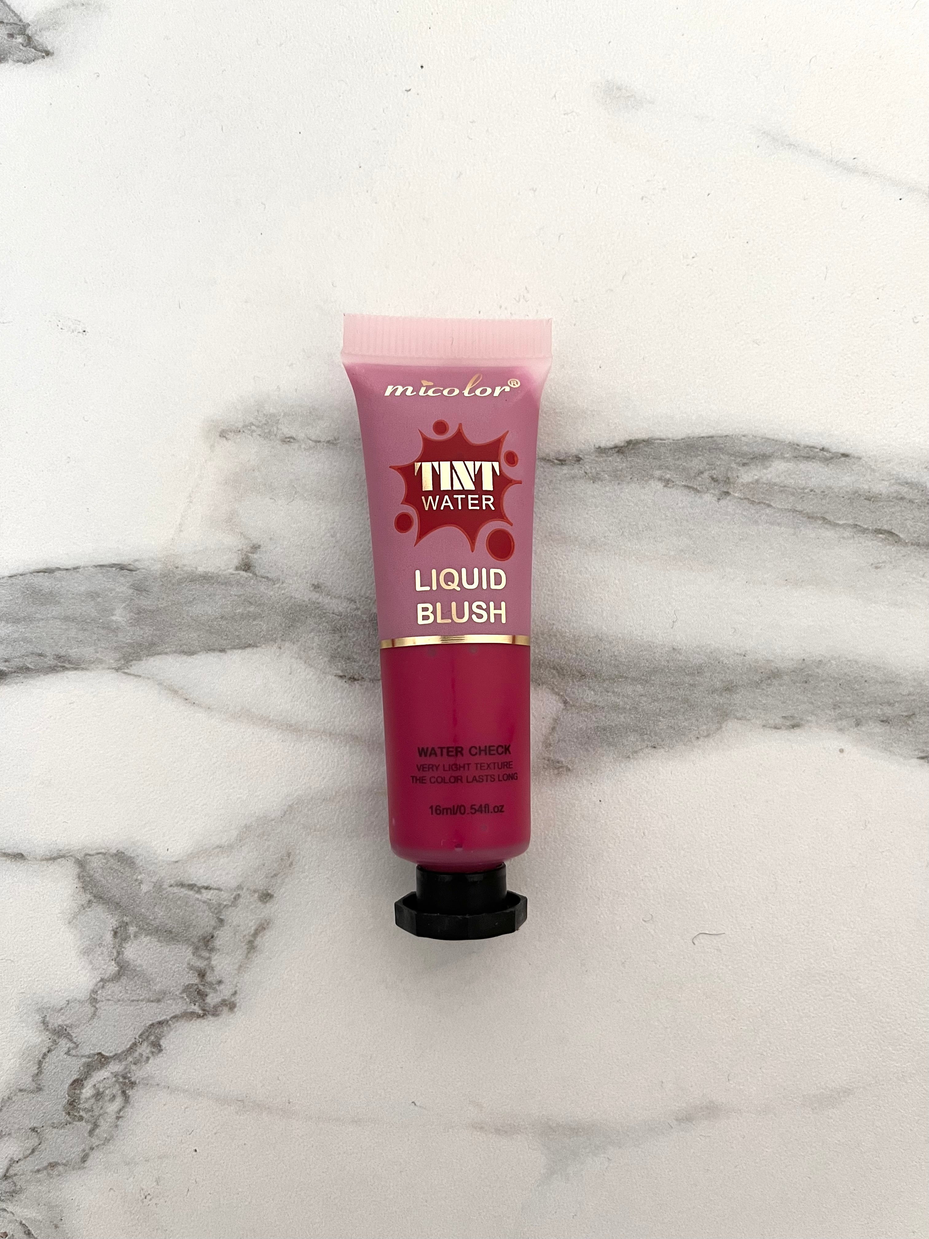 Miccolor Water Tint Liquid Blush - Long-Lasting, Lightweight Glow