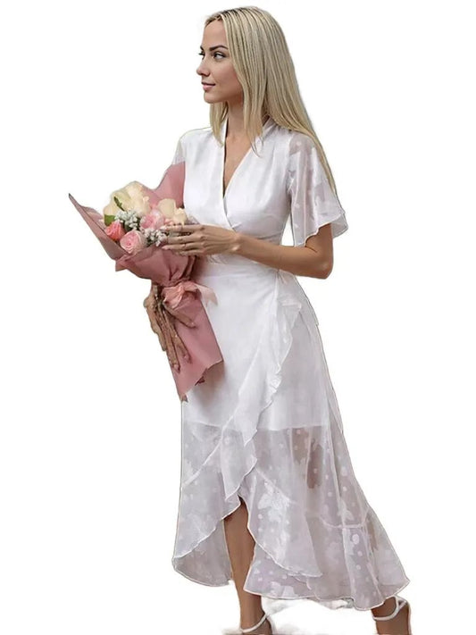 White Wrap Dress