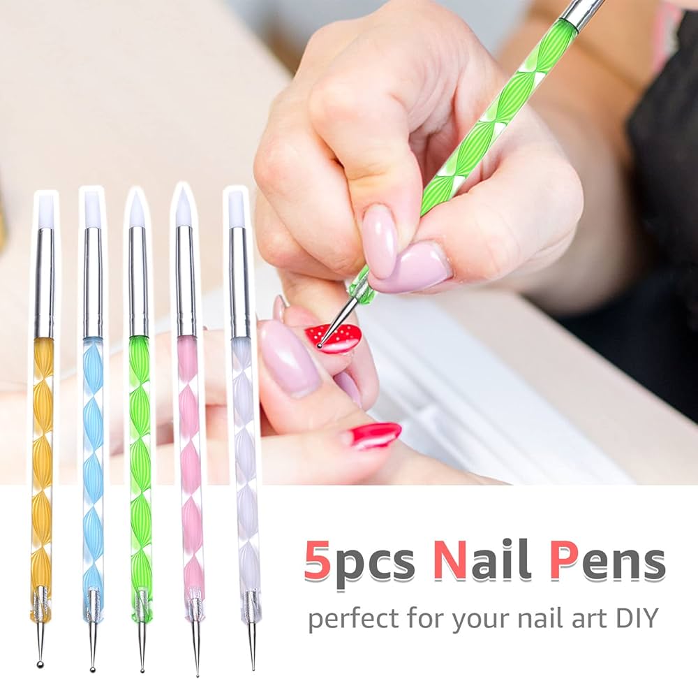 All-in-One Nail Art Tool with Brush Set - For Creative and Professional Nail Designs