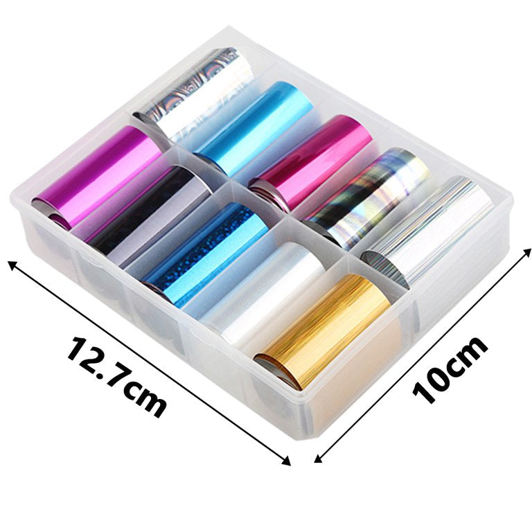 Nail Art Decals 10pc Random Rolls - Creative & Easy Nail Decoration