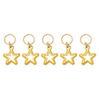 Star-Shaped Metal Charms for Braids - Add Sparkle to Your Hairstyle