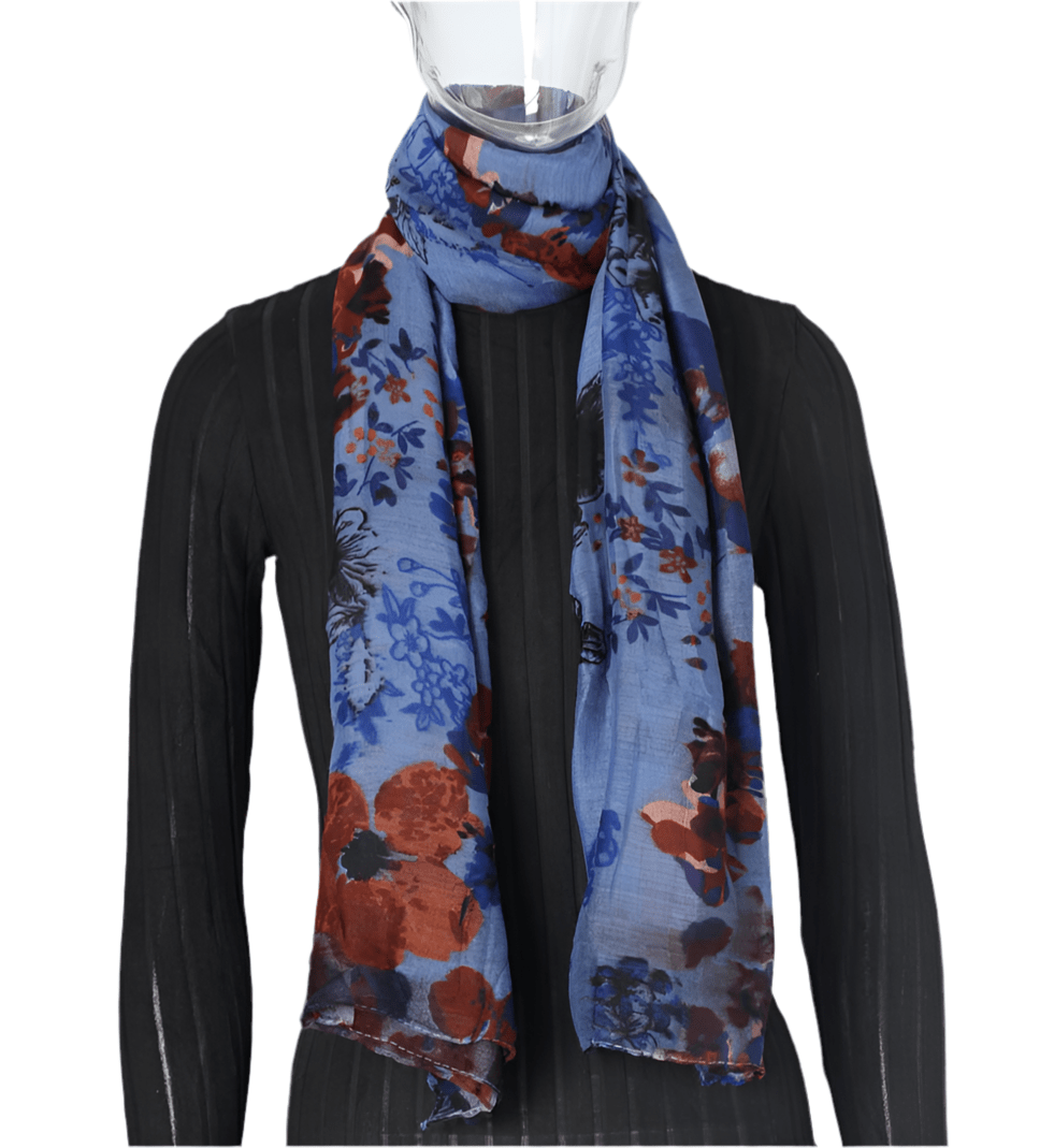 Colourful Print cotton Scarf 1pc