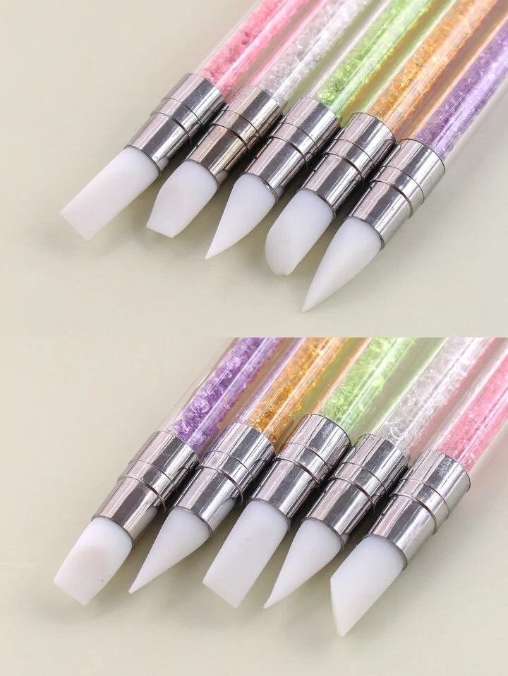 5Pcs Nail Art Acrylic Pen Brushes Set – Professional Quality for Creative Nail Designs