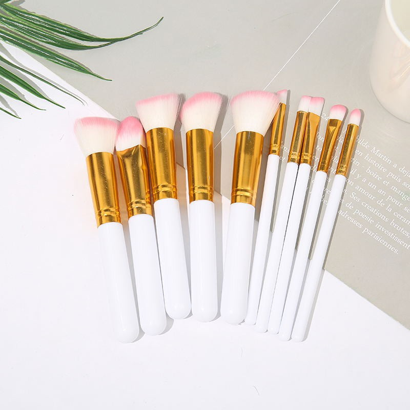 Mini Makeup Brush Set – 10pc Soft Brushes