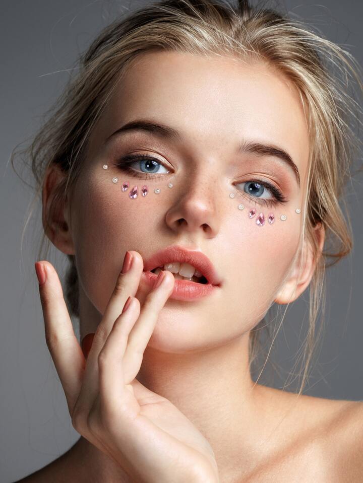 3D Face Jewels Stickers – Dazzling Designs for Every Occasion