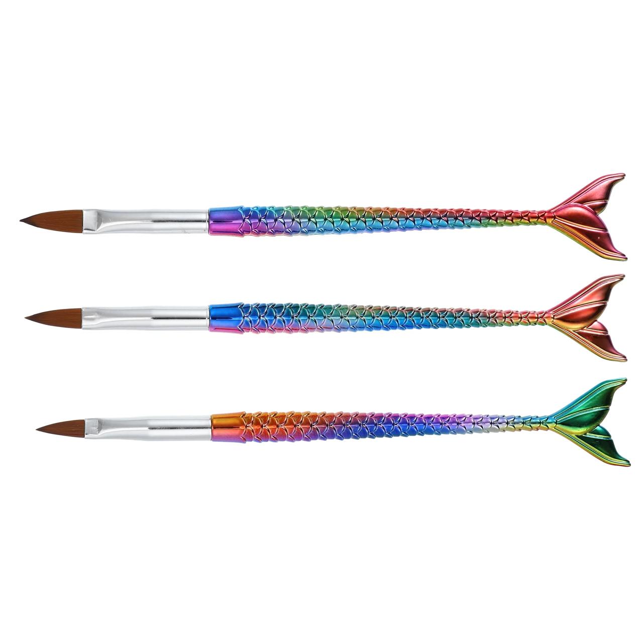 Mermaid Colourful Nail Art Brushes – Create Magical Manicure Designs
