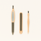 Manicure set 3pc - Cutile Pusher , Nail File and 2in1 Nail Tool