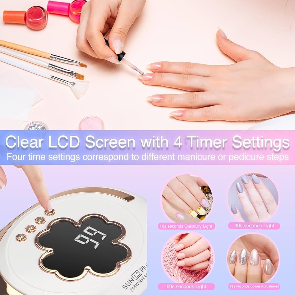 SUN L2 Plus 248W Nail Lamp - Professional UV/LED Gel Dryer