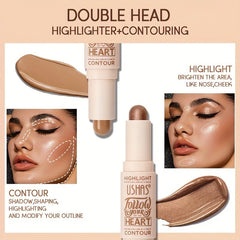 2-in-1 Contour and Highlighter Stick - Define and Illuminate Your Features Effortlessly!