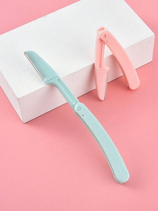 Foldable Facial Razor Set – 2pc Random Eyebrow & Face Trimmers