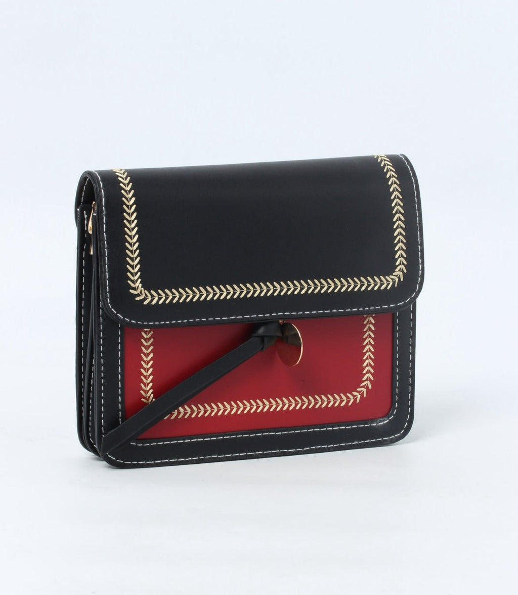 Stylish Colorblock Crossbody Bag – Compact & Chic LYL076
