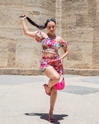 Matching Floral  Women's Two Piece Set