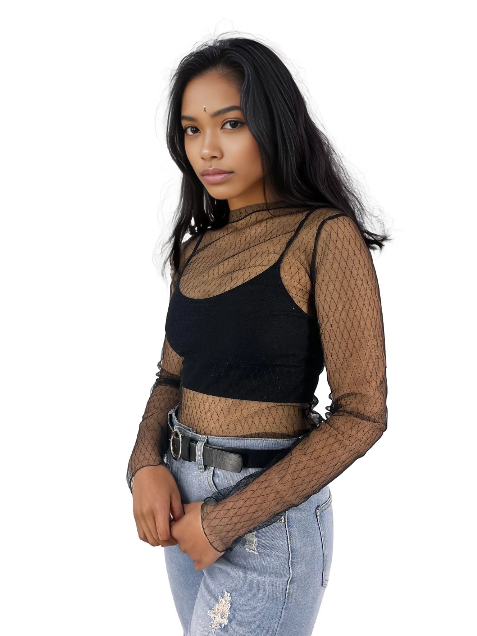 Basic Sheer Mesh T Shirts XD21