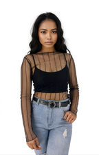 Basic Sheer Mesh T Shirts XD21
