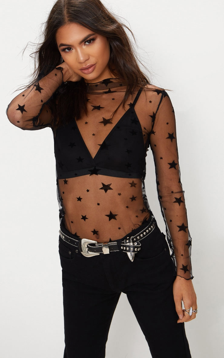 Basic Sheer Mesh T Shirts XD21