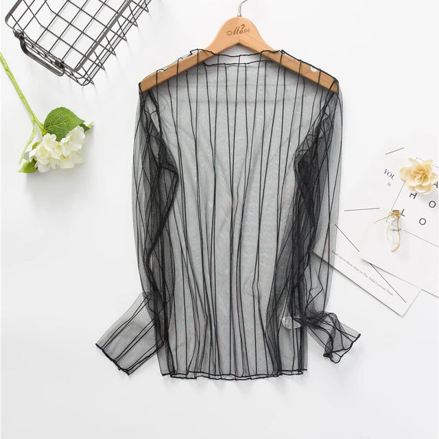 Basic Sheer Mesh T Shirts XD21