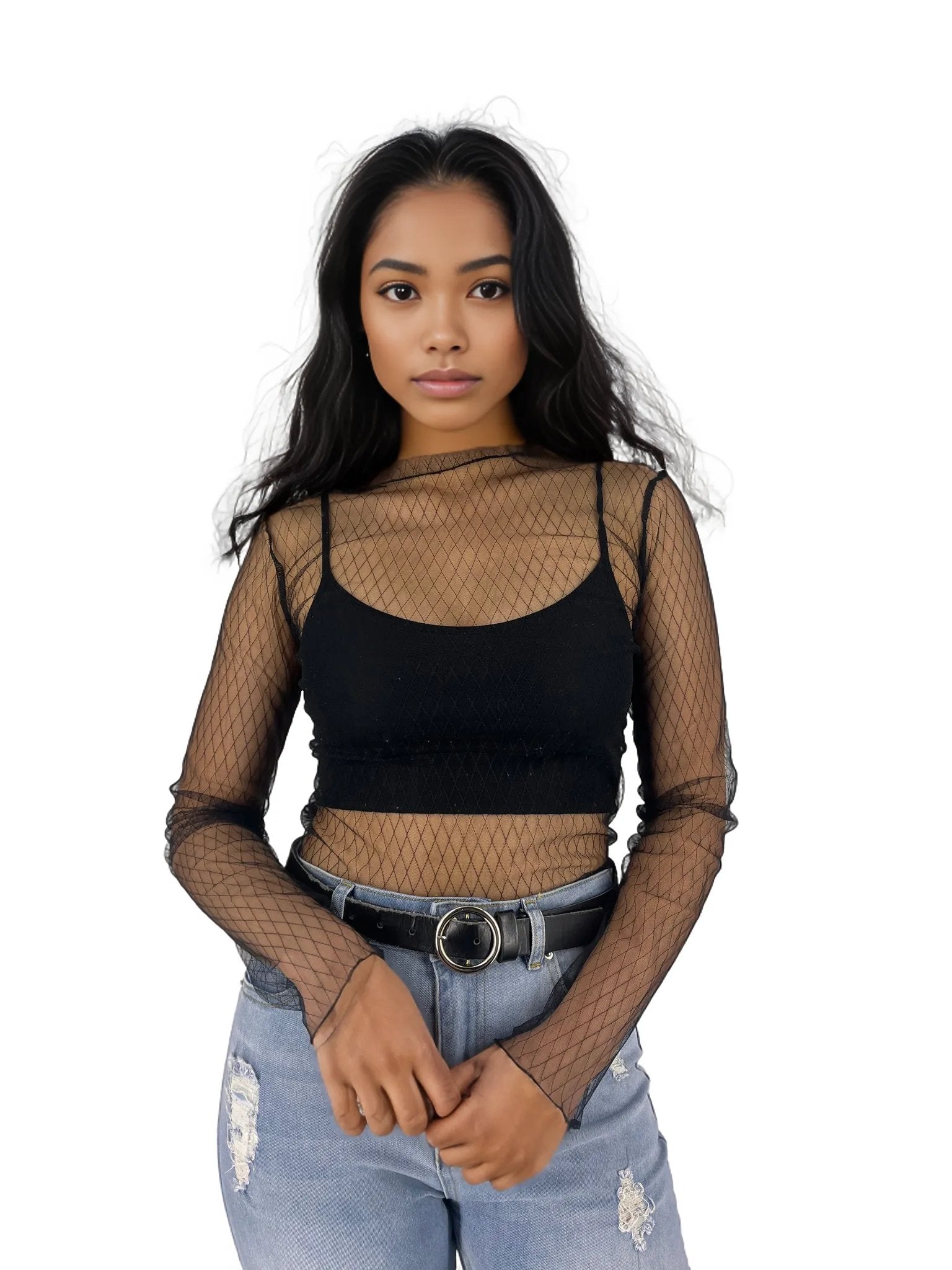 Basic Sheer Mesh T Shirts XD21