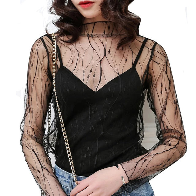 Basic Sheer Mesh T Shirts XD21