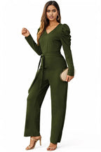 Belted Wide Leg Formal Rompers Jumpsuits XD21