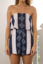Bohemian Short Tube Jumpsuit XD21